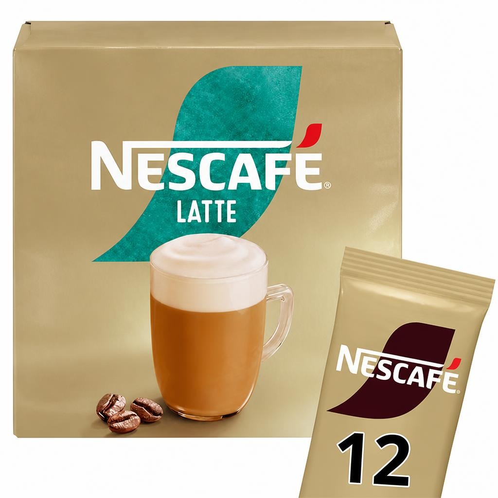 Nescafe Latte Instant Coffee Sachets 12x15.5g