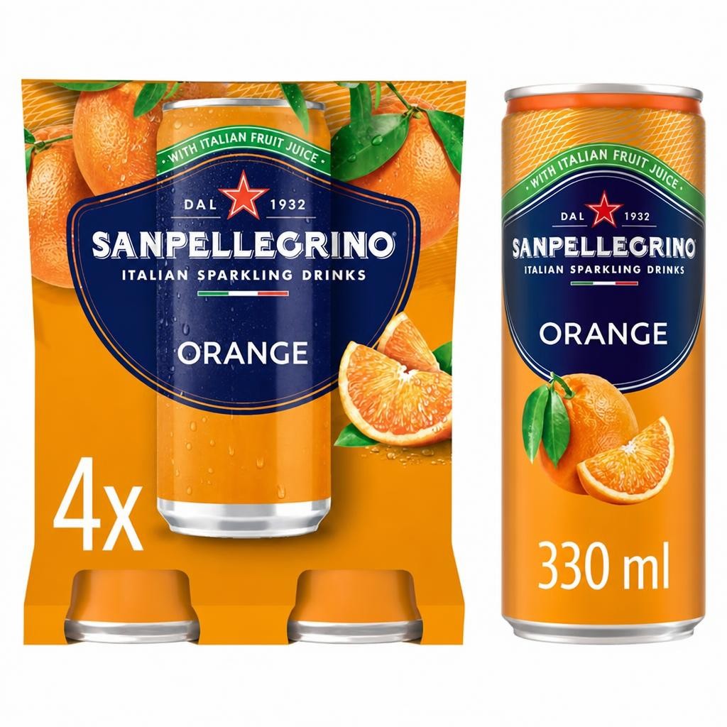 San Pellegrino Orange 4 x 330ml