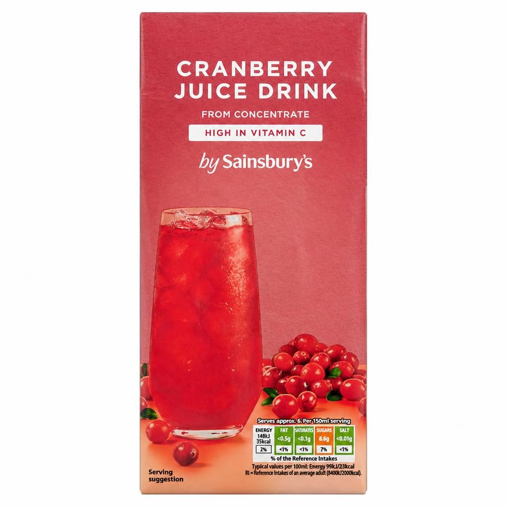 Sainsbury's Cranberry Juice Drink 1L