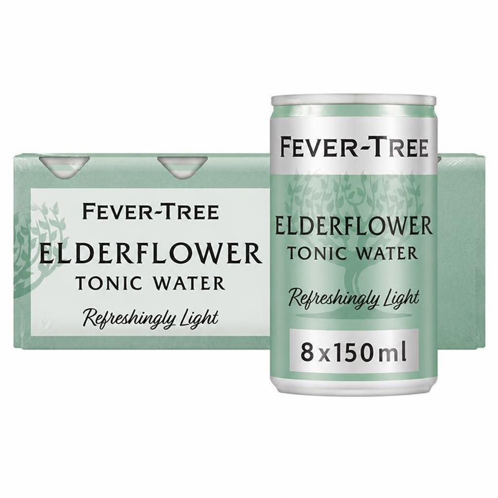 Fever-Tree Light Elderflower Tonic Water 8x150ml