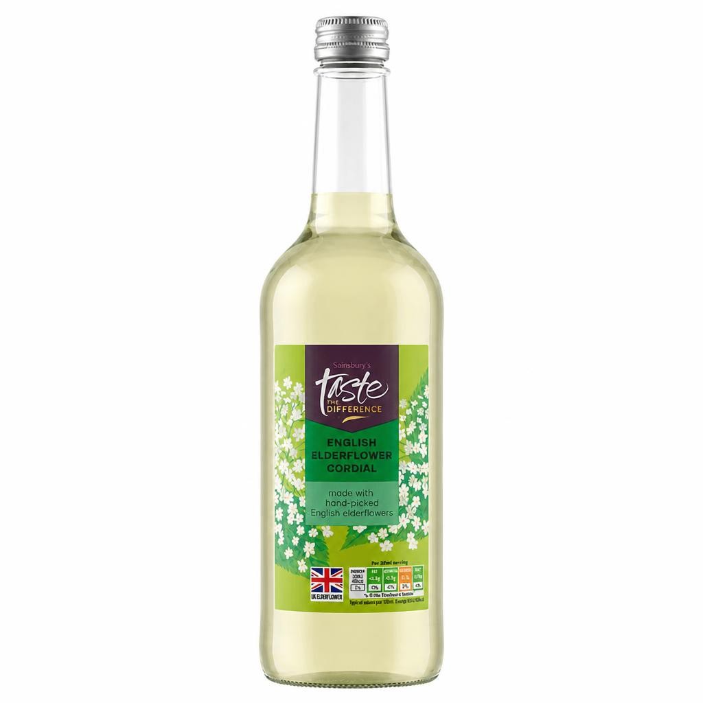 Sainsbury's English Elderflower Cordial, Taste the Difference 500m