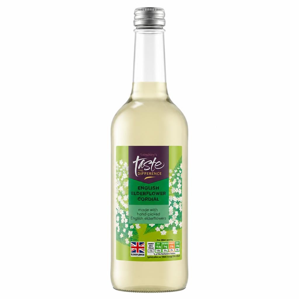 Sainsbury's English Elderflower Cordial, Taste the Difference 500m