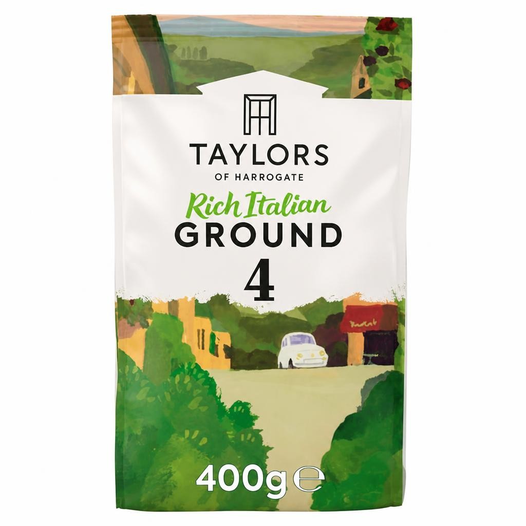 Taylors of Harrogate Rich Italian Roast Ground Coffee 400g