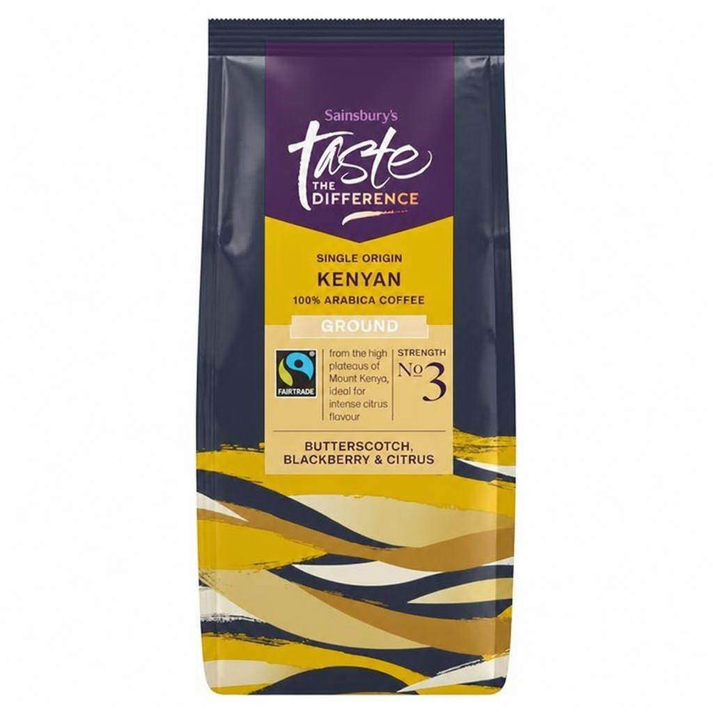 Sainsbury's Fairtrade Kenyan Coffee, Taste the Difference, Strength 3 227g