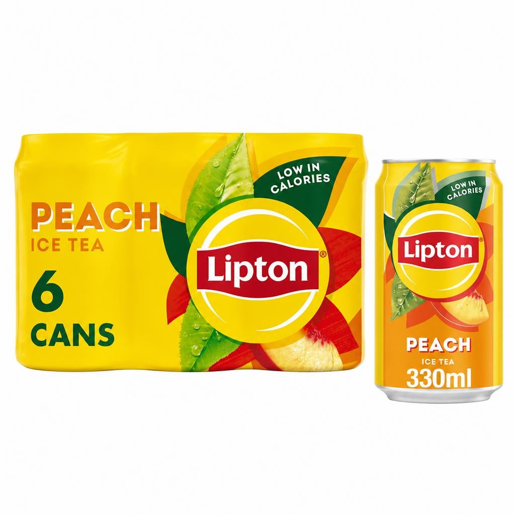 Lipton Ice Tea Peach Cans 6x330ml