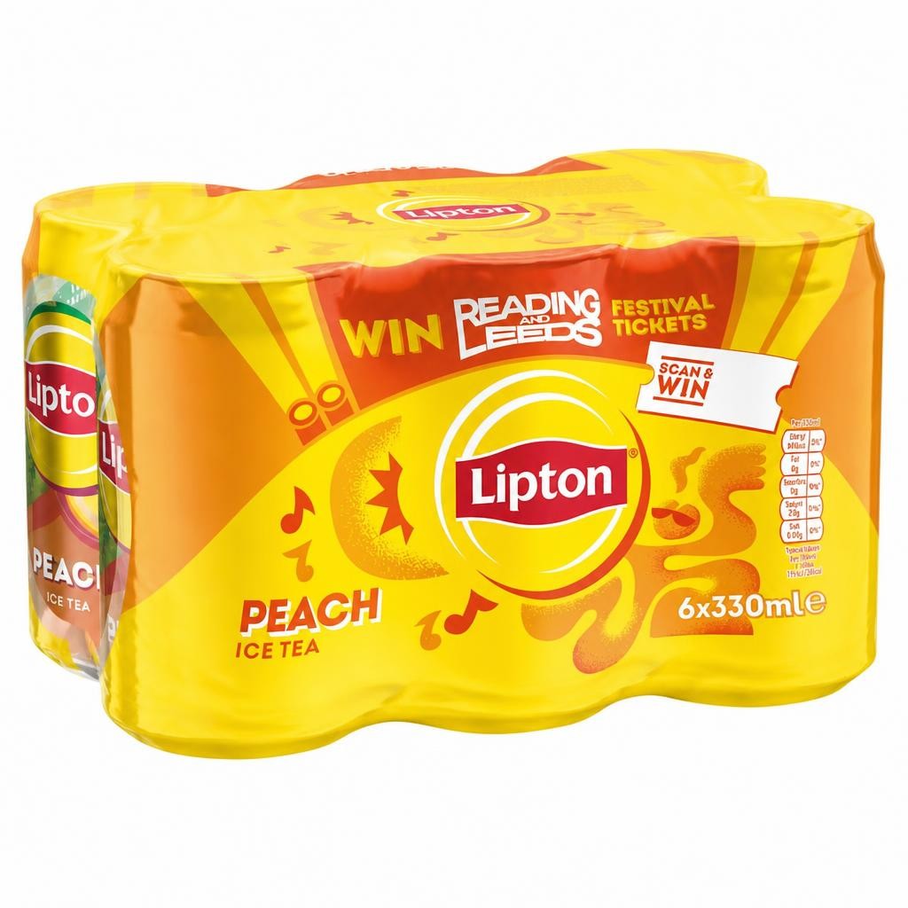 Lipton Ice Tea Peach Cans 6x330ml