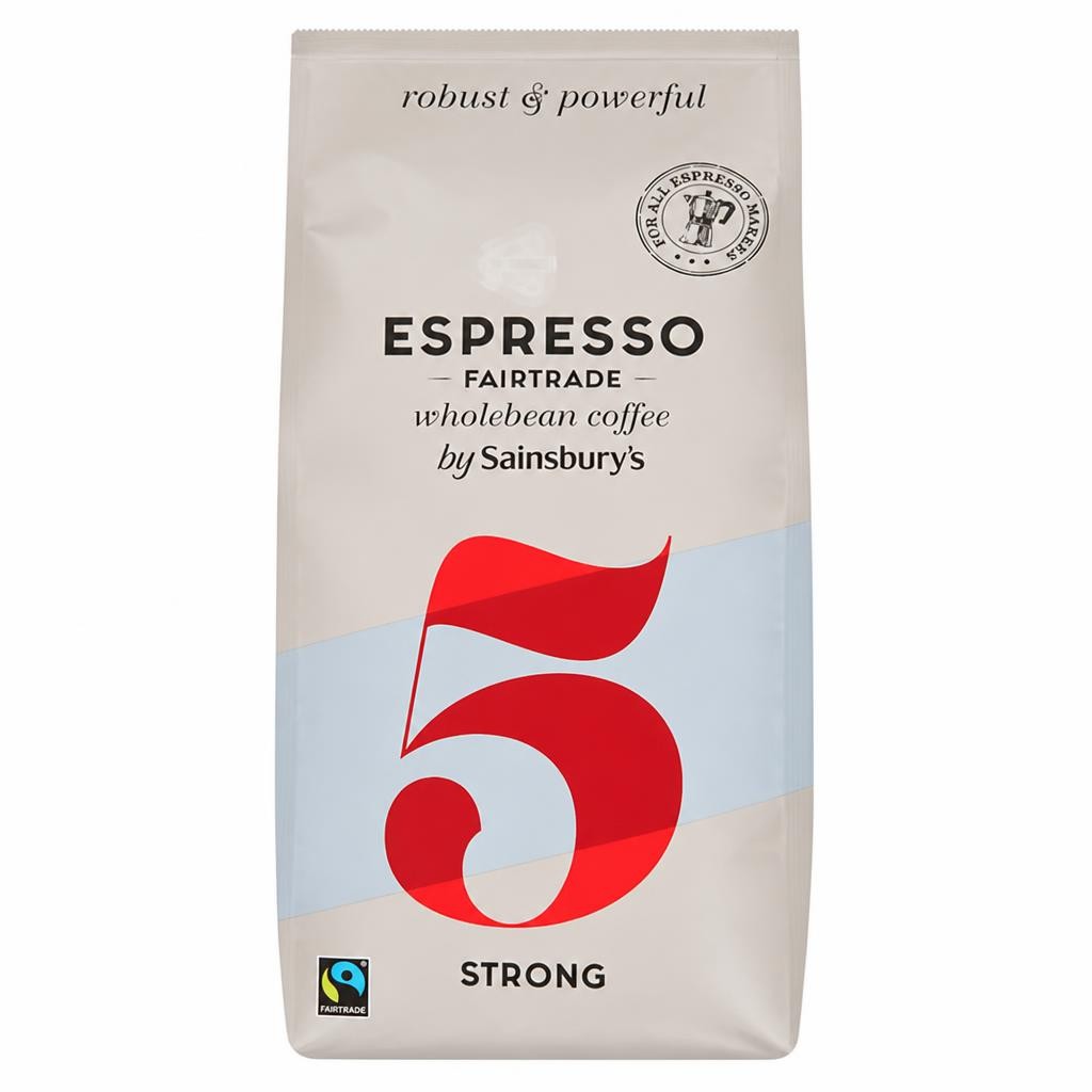 Sainsbury's Fairtrade Espresso Wholebean Coffee 1kg