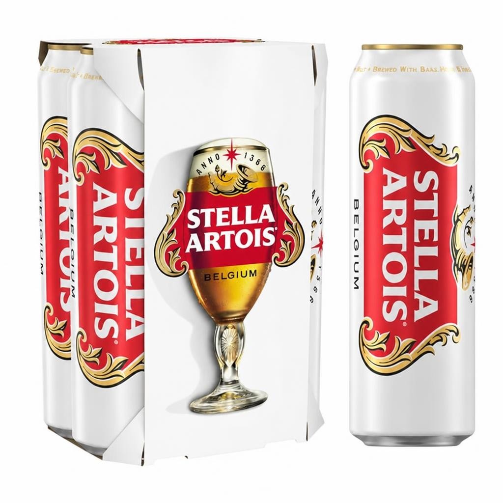 Stella Artois Premium Lager Pint Cans 4x568ml