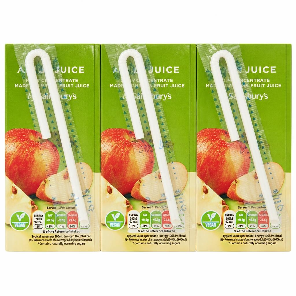 Sainsbury's Pure Apple Juice 3x200ml