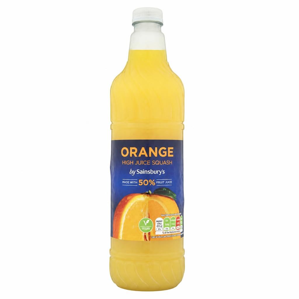 Sainsbury's High Juice Orange Squash 1L