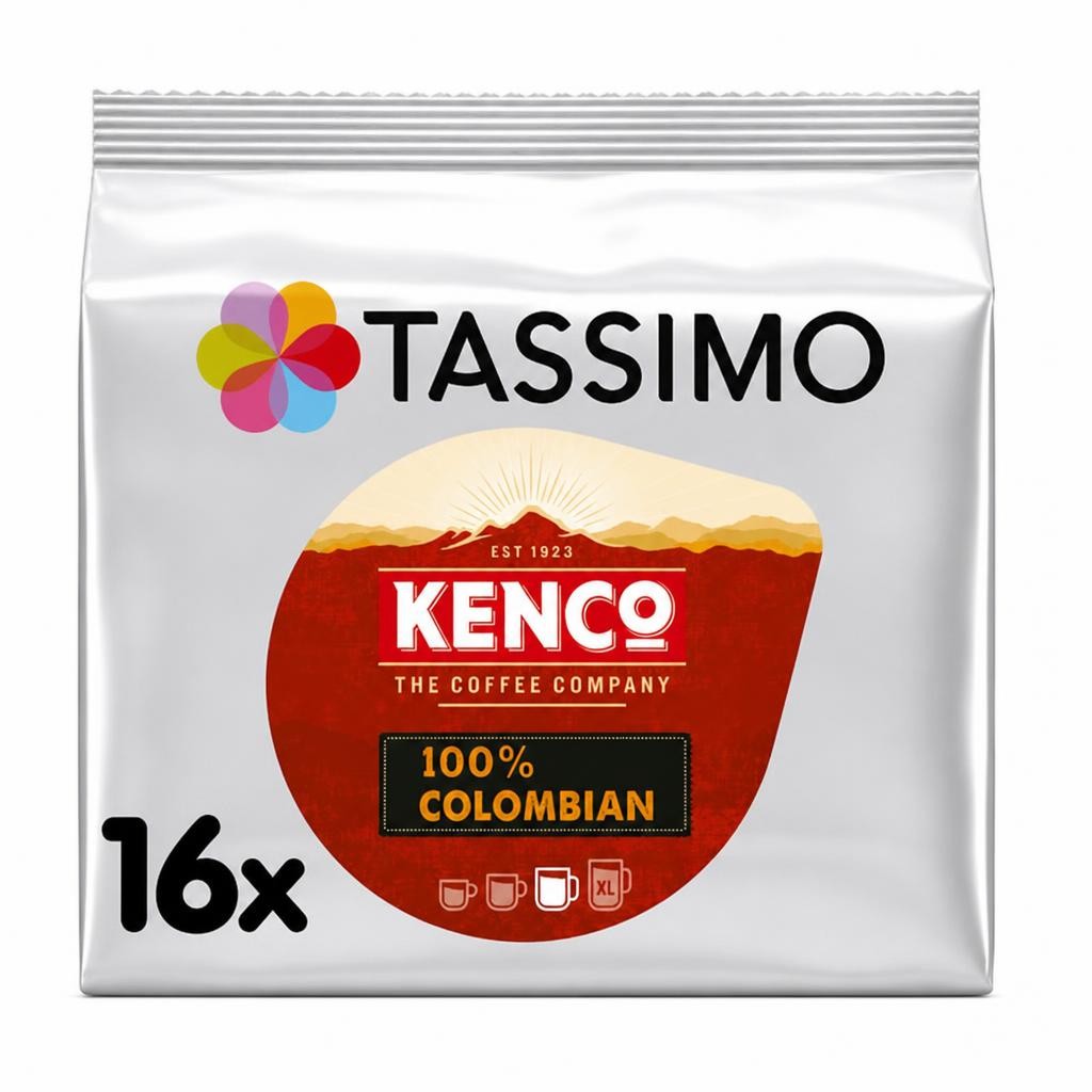 Tassimo Kenco 100% Colombian Coffee Pods x16