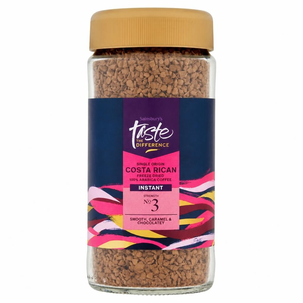 Sainsbury's Costa Rican Freeze Dried Instant Coffee, Taste the Difference 100g