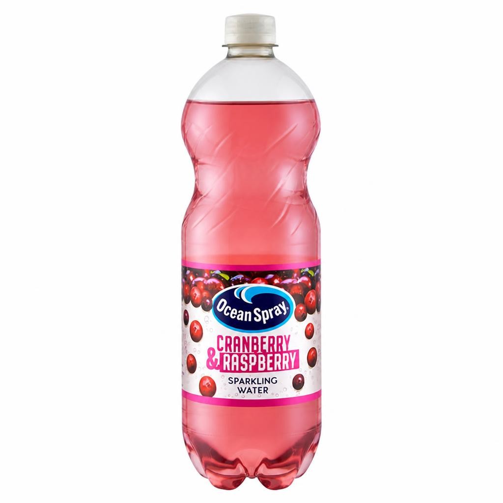 Ocean Spray Sparkling Water Cranberry & Raspberry 1L