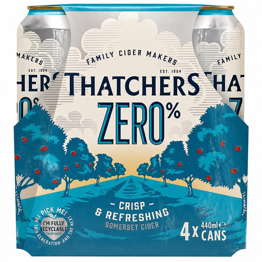 Thatchers 0.0% Alcohol Free Cider Cans 4 x 440ml