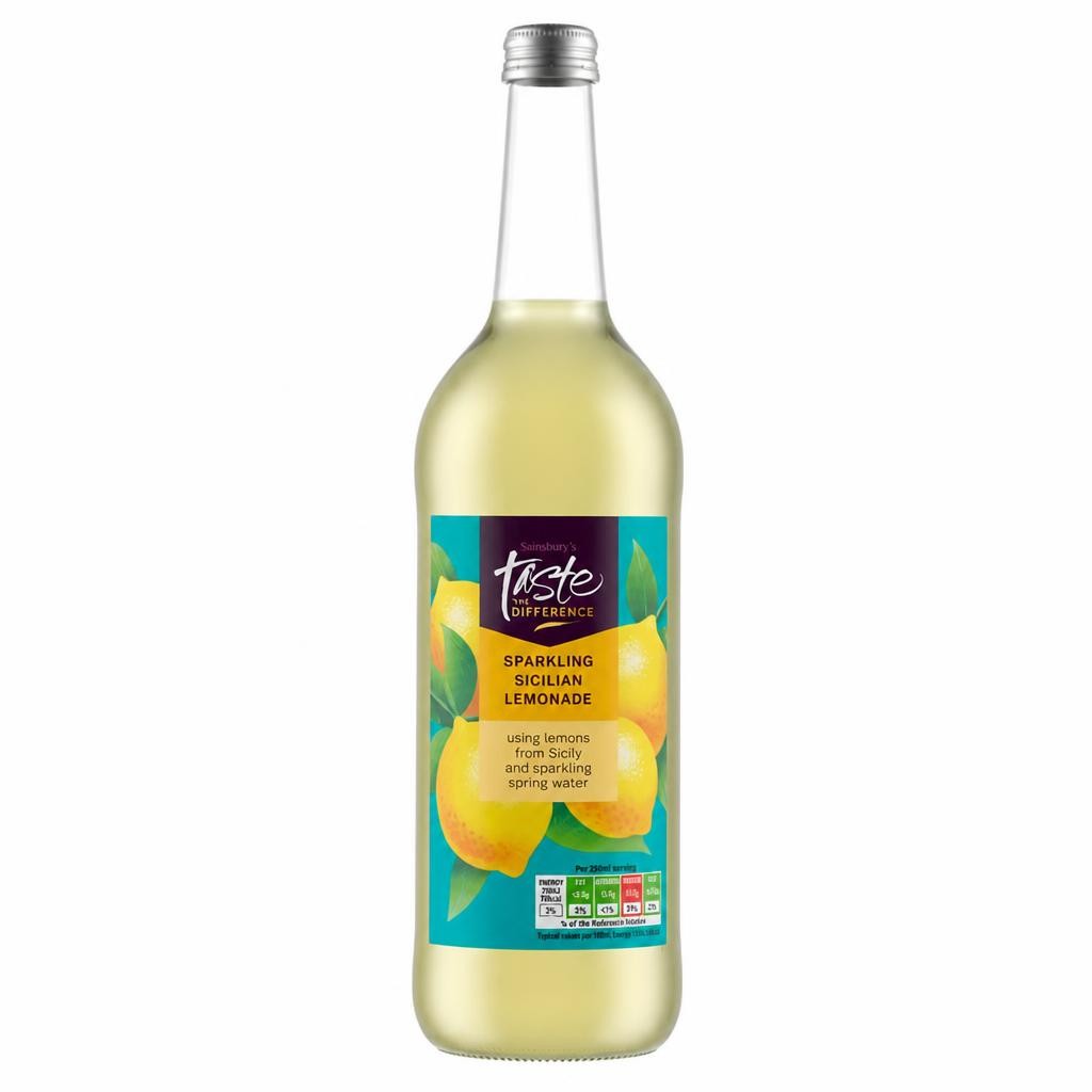 Sainsbury's Sicilian Lemonade Sparkling, Taste the Difference 75cl
