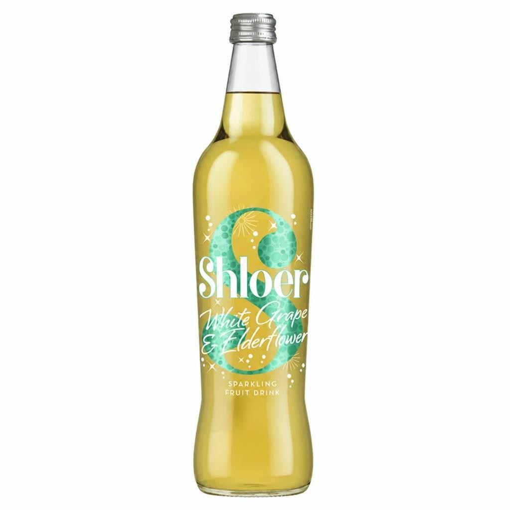 Shloer Elderflower & White Grape Sparkling Juice Drink 750ml