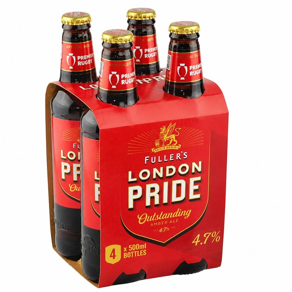 Fuller's London Pride 4.7% Amber Ale Beer Bottles 4x500ml