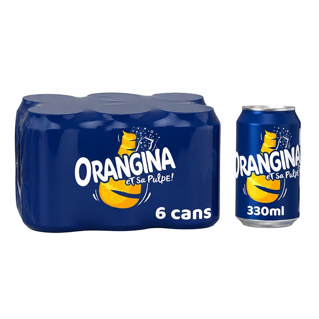 Orangina Sparkling Fruit Drink x6 330ml