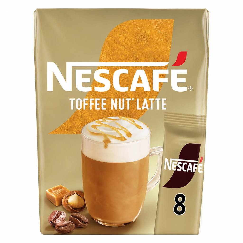 Nescafe Toffee Nut Latte Instant Coffee Sachets x7 130.2g