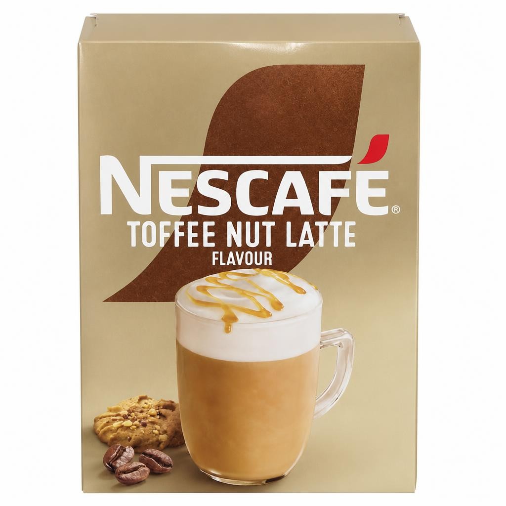Nescafe Toffee Nut Latte Instant Coffee Sachets x7 130.2g
