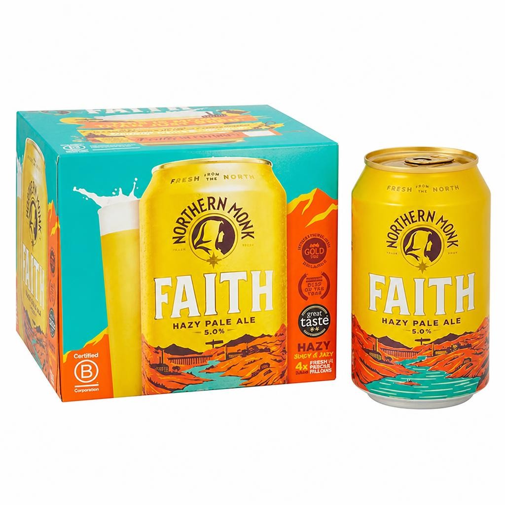 Northern Monk Faith Hazy Pale Ale 4x330ml