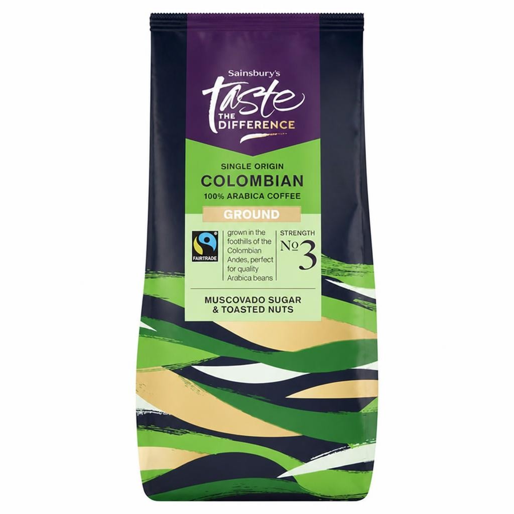 Sainsbury's Fairtrade Colombian Coffee Strength 3, Taste the Difference 454g