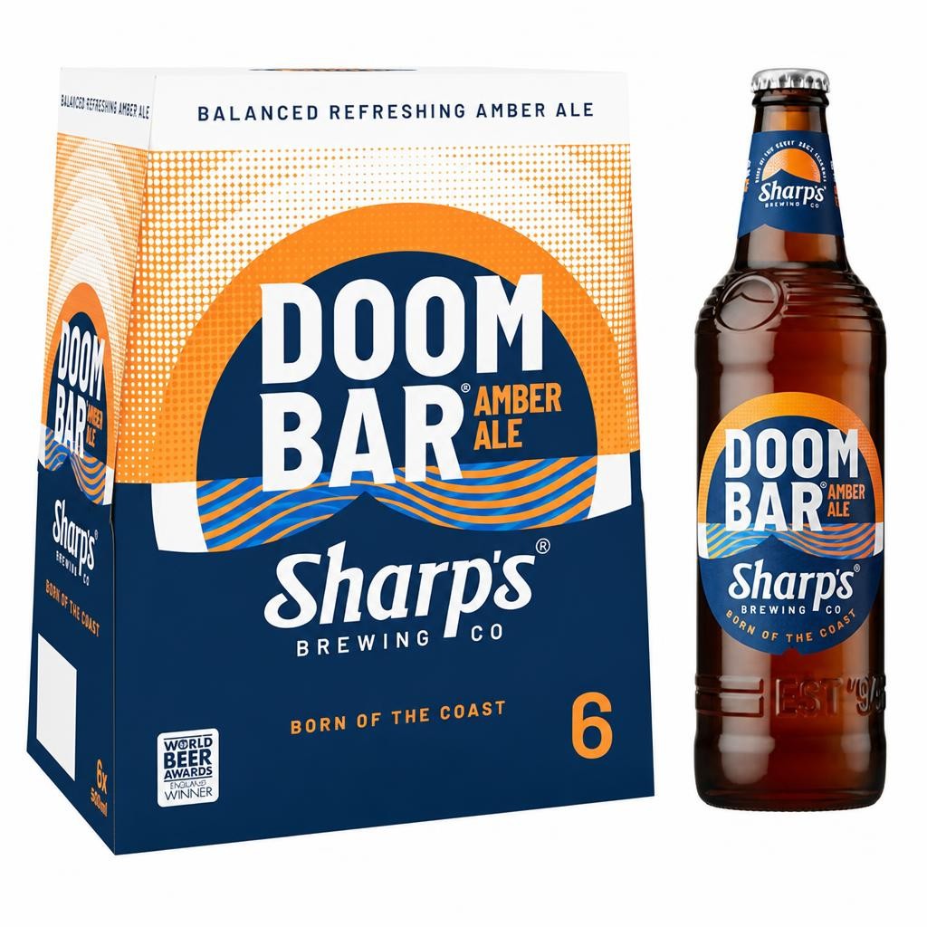 Sharp's Doom Bar Amber Ale Beer Bottle 6 x 500ml