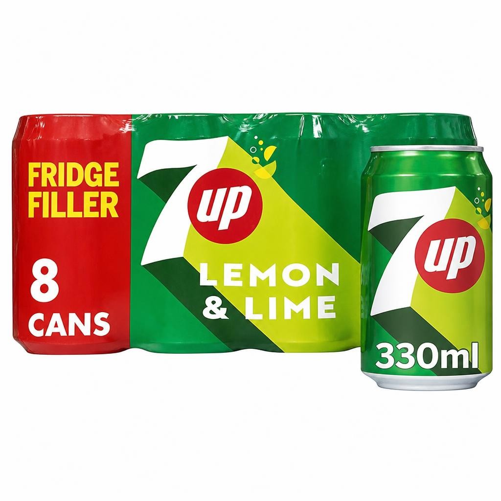 7UP Refreshing Lemon & Lime Taste 8x330ml