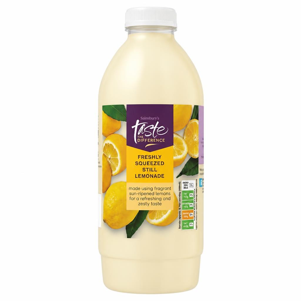 Sainsbury's Freshly Squeezed Lemonade, Taste the Difference 1L