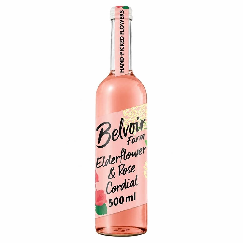 Belvoir Farm Elderflower & Rose Cordial 500ml