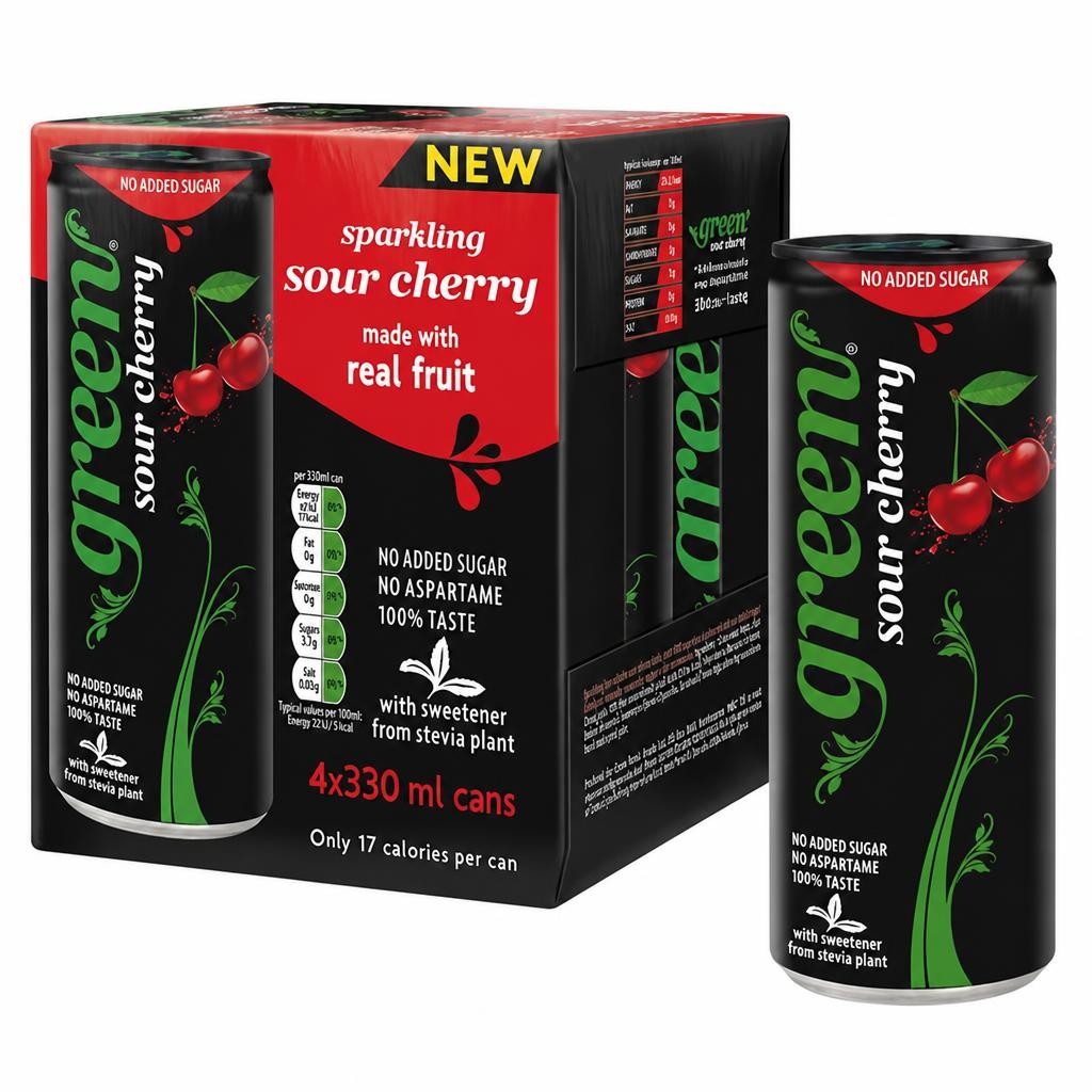 Green Sour Cherry 4 x 330ml