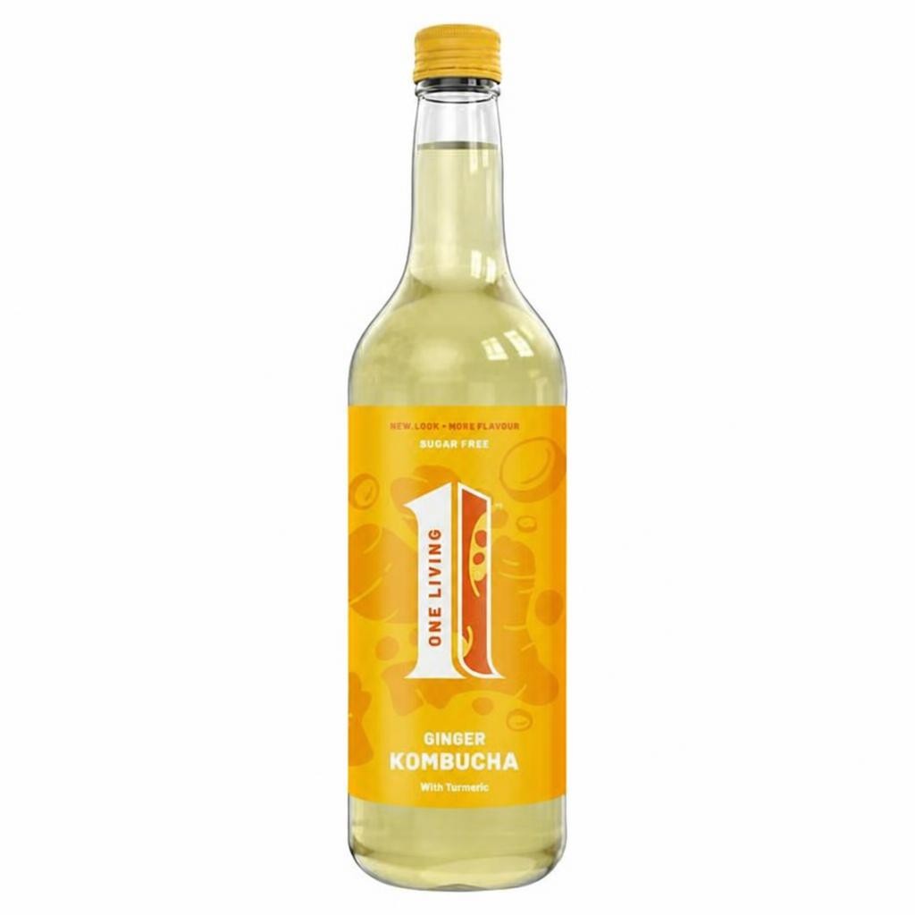One Living Ginger Kombucha with Turmeric 750ml