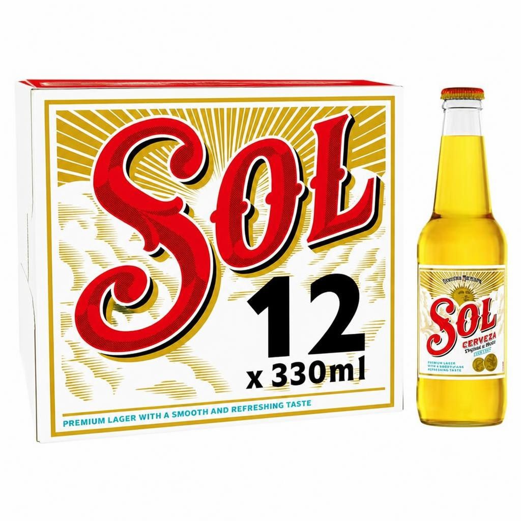 Sol Original de Mexico Premium Lager Bottles 12 x 330ml