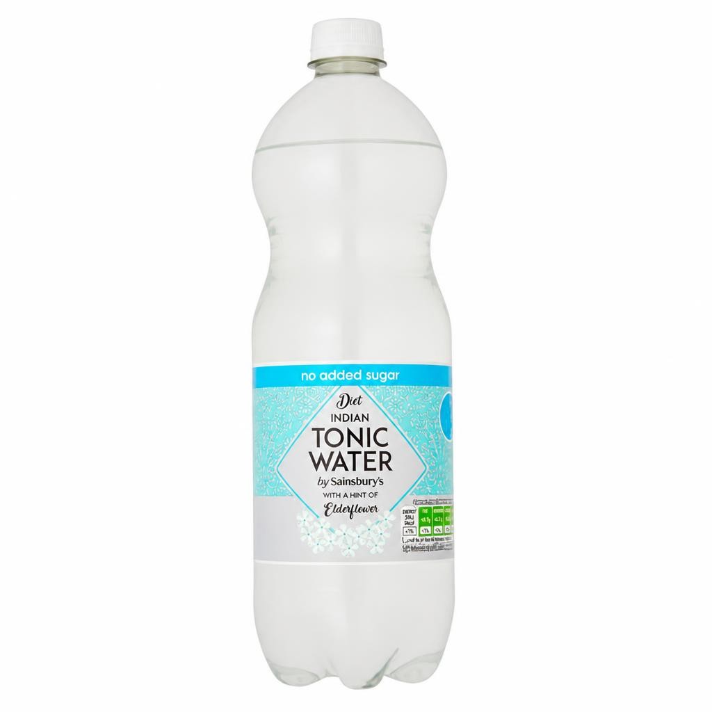 Sainsbury's 1L Diet Indian Tonic Water with Elderflower