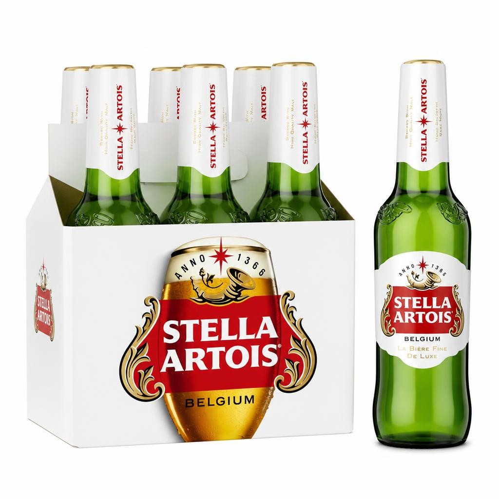 Stella Artois Belgium Premium Lager Beer 6 x 330ml