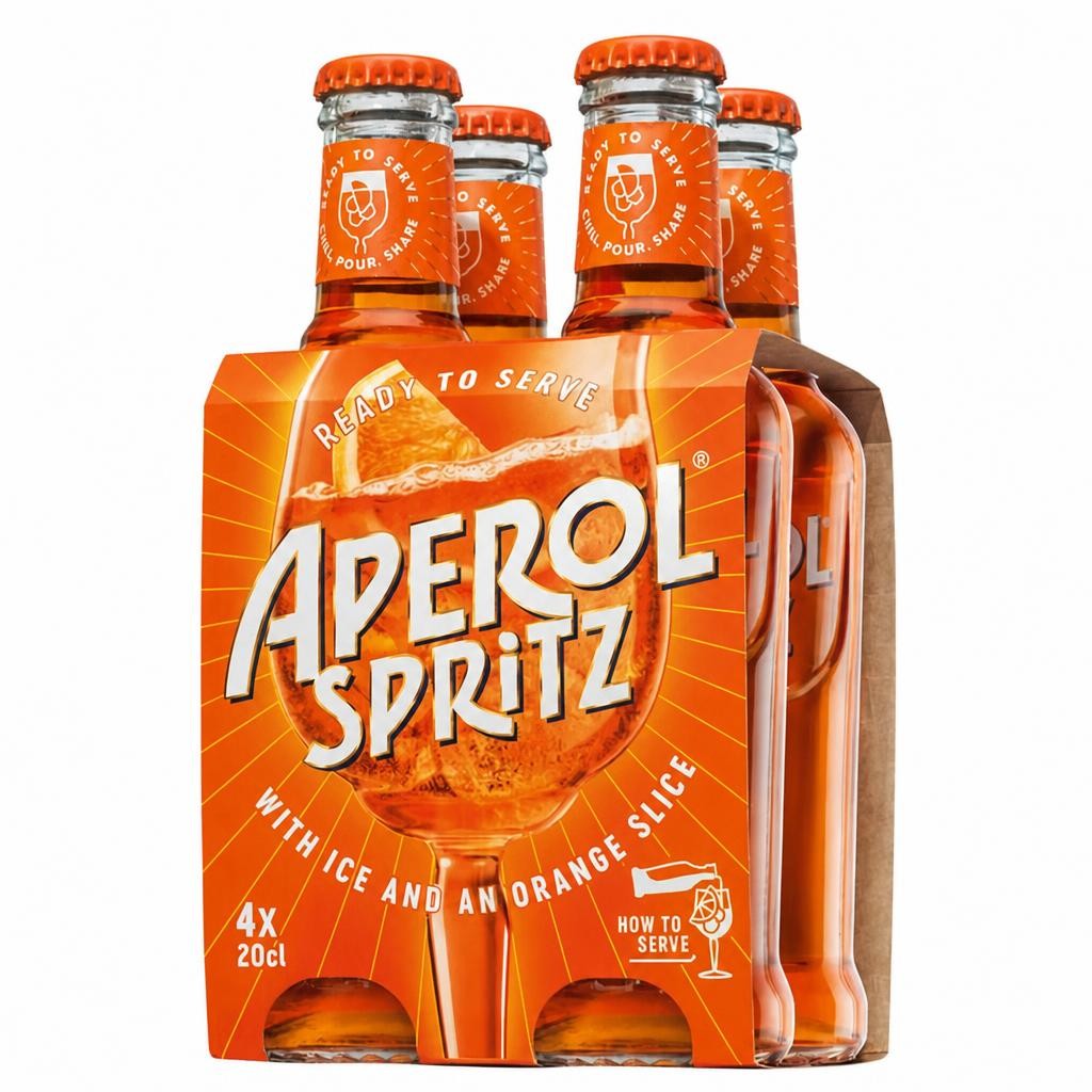 Aperol Spritz Ready to Serve Aperitivo Drink Multipack 4 x 20cl