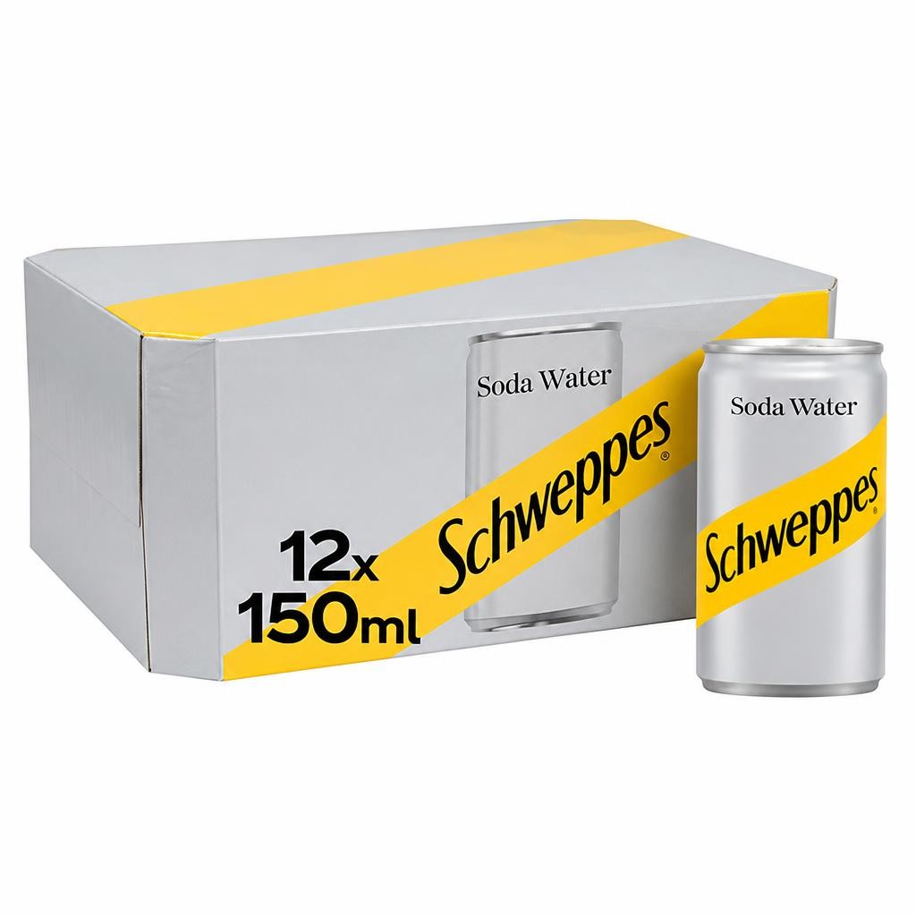 Schweppes Soda Water 12x150ml