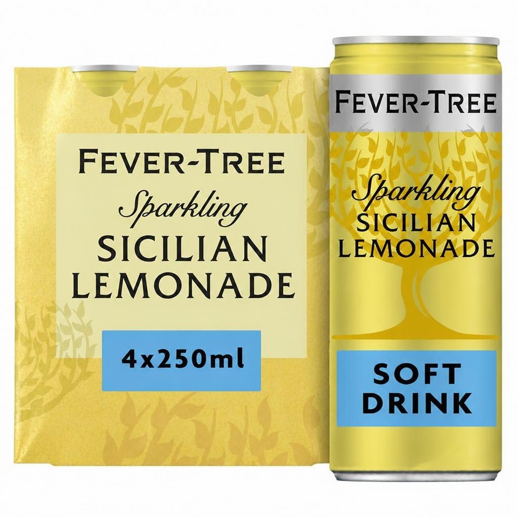 Fever-Tree Premium Sicilian Lemonade 4x250ml