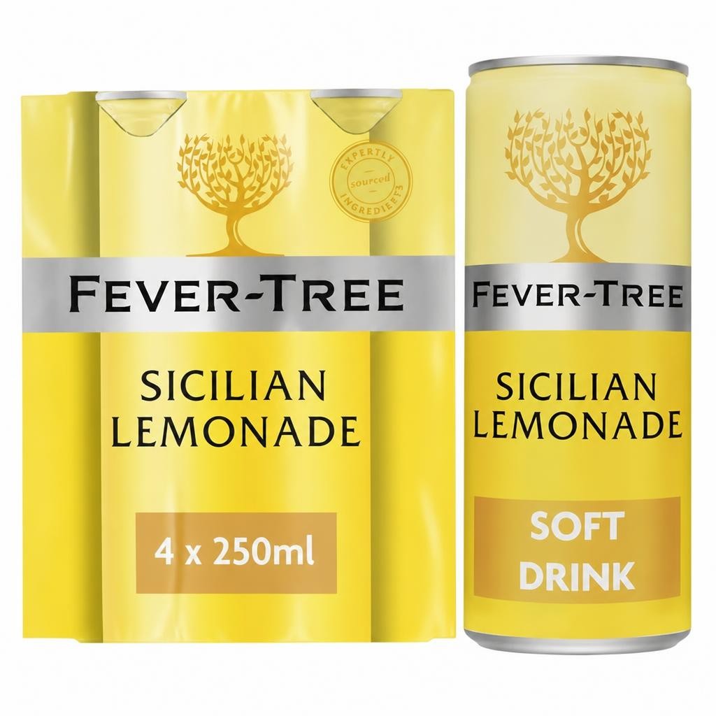 Fever-Tree Premium Sicilian Lemonade 4x250ml