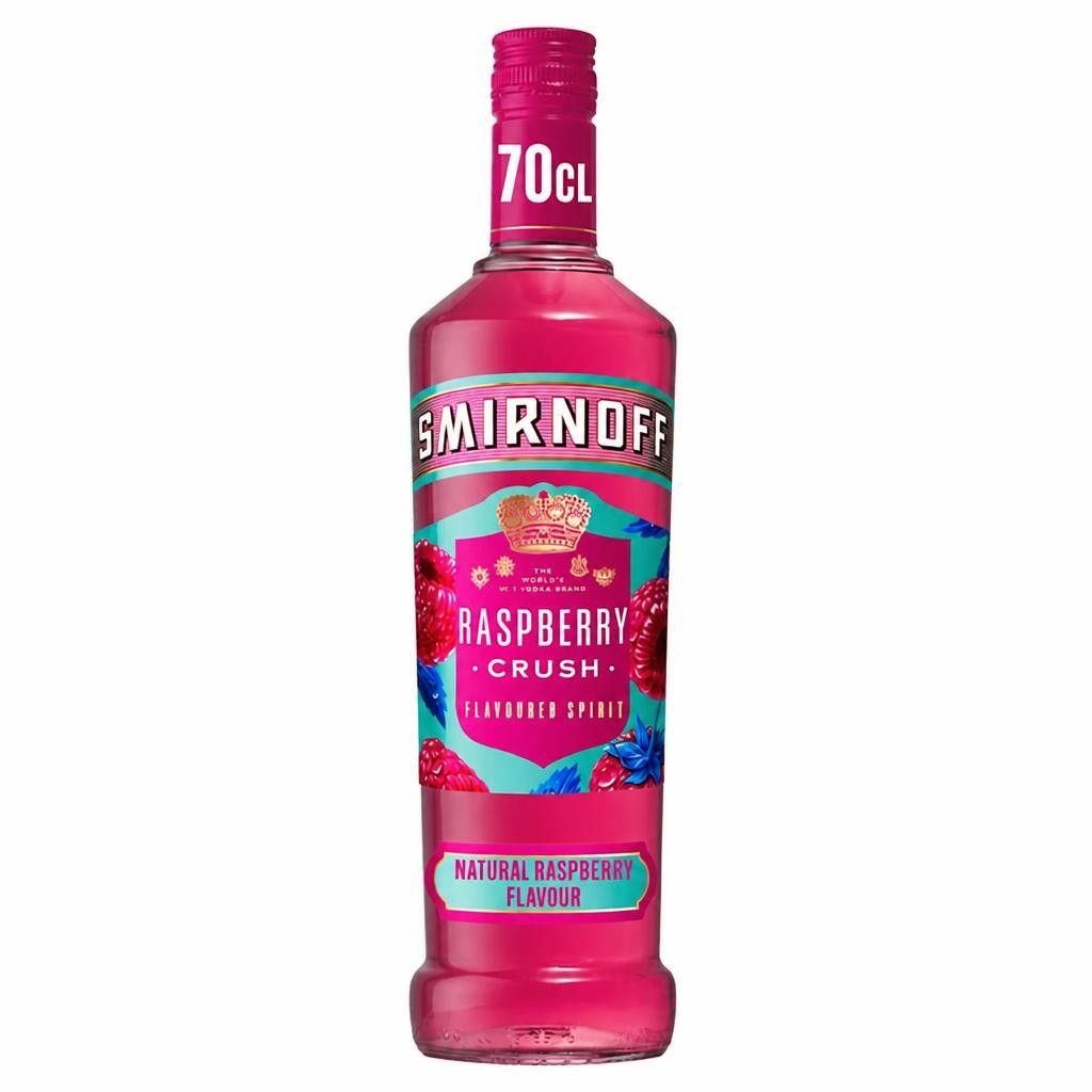 Smirnoff Raspberry Crush Vodka Based Flavoured Spirit Drink 35% Vol 70cl
