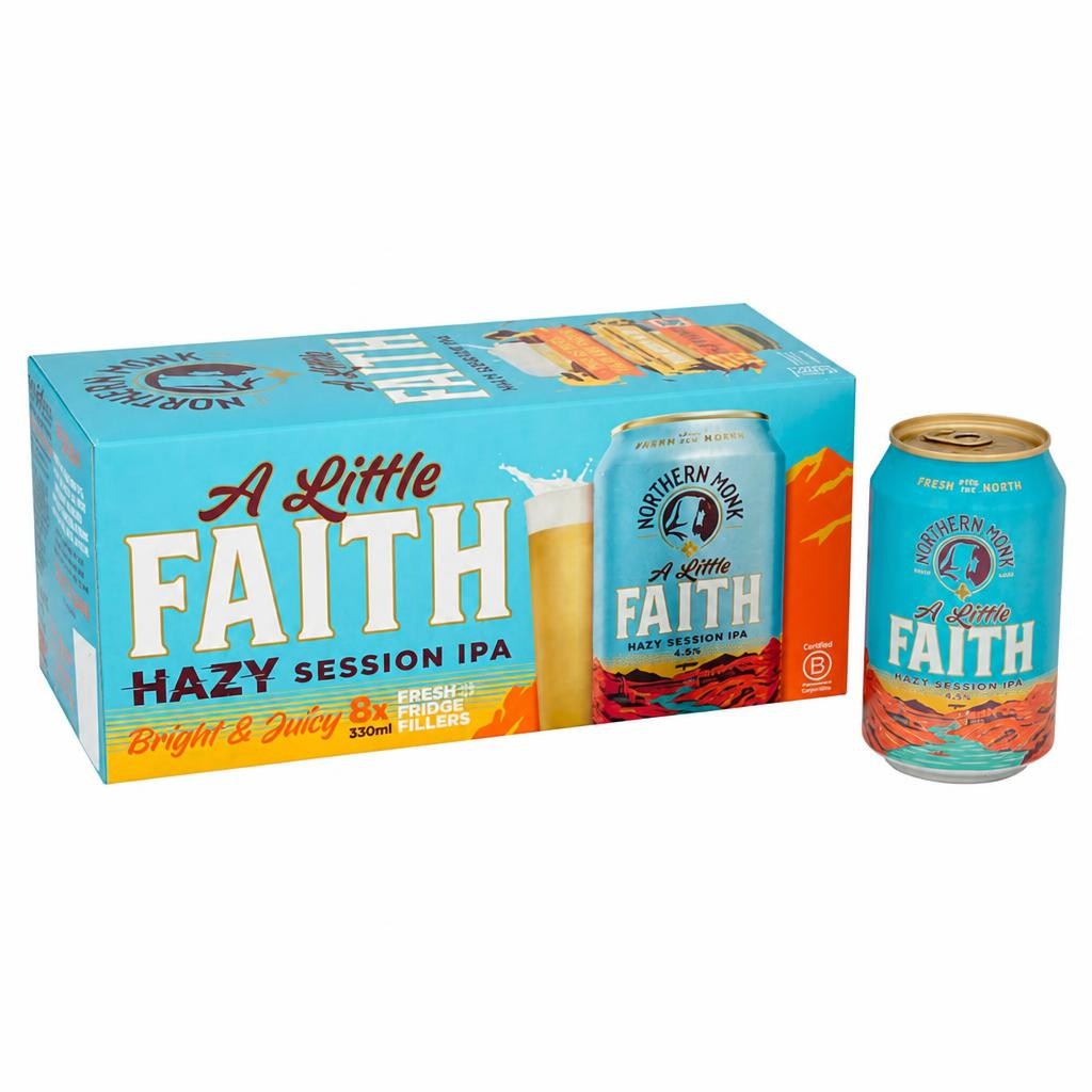 Northern Monk A Little Faith Juicy Tropical Hazy Session IPA 8 x 330ml
