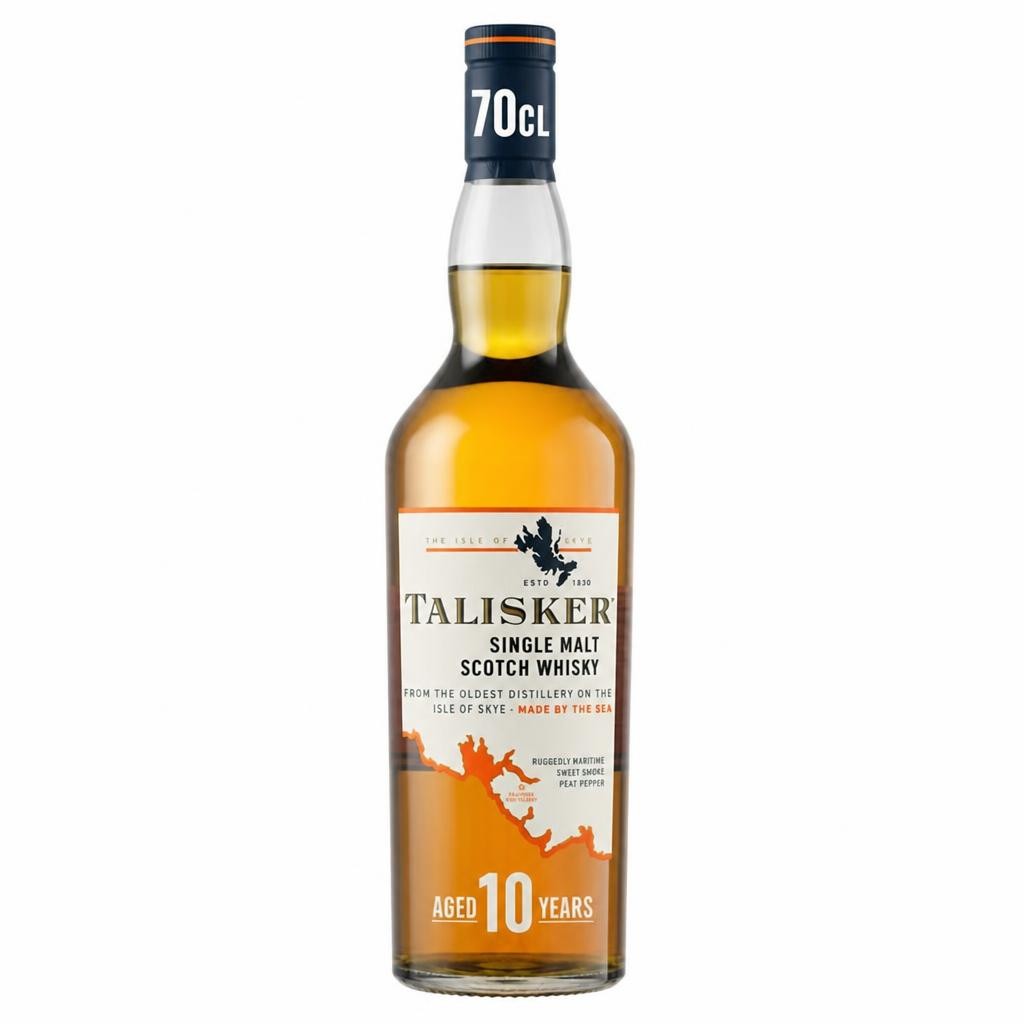 Talisker 10 Year Old Single Malt Scotch Whisky 70cl