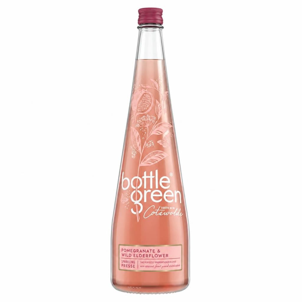 Bottlegreen 750ml Pomegranate & Elderflower Light Sparkling Presse Drink