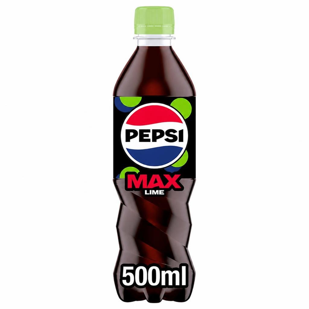 Pepsi Max Lime No Sugar Cola Bottle 500ml
