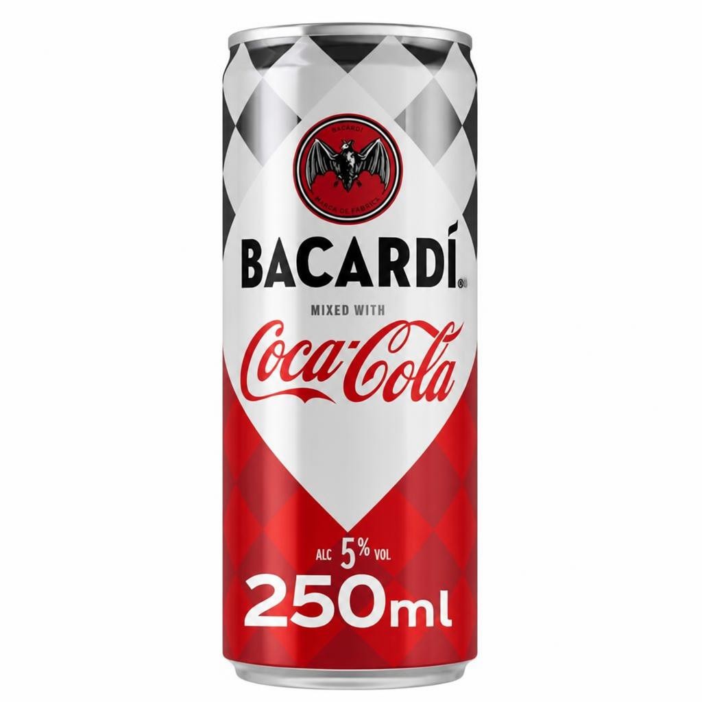 Bacardi & Coca-Cola Pre Mixed Can 250ml