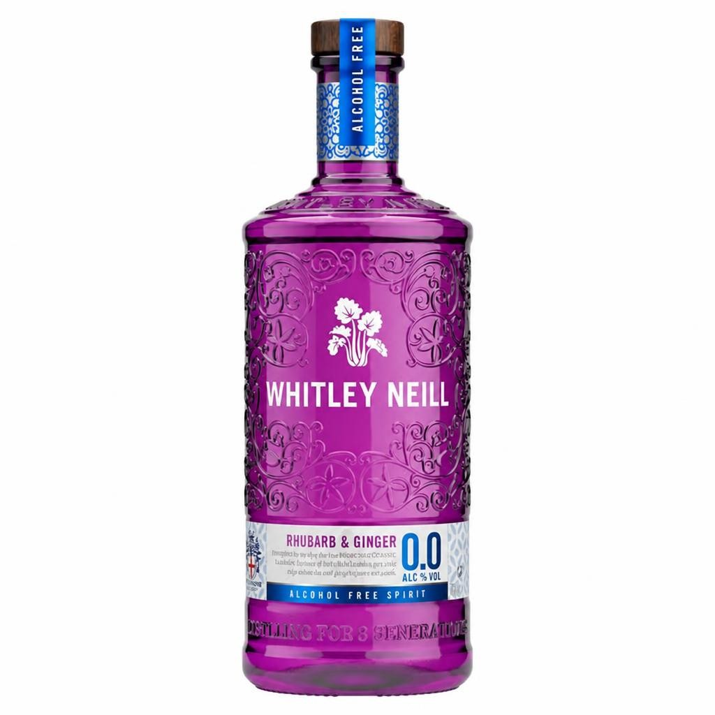 Whitley Neill 0.0% Alcohol Free Rhubarb & Ginger Spirit 70cl