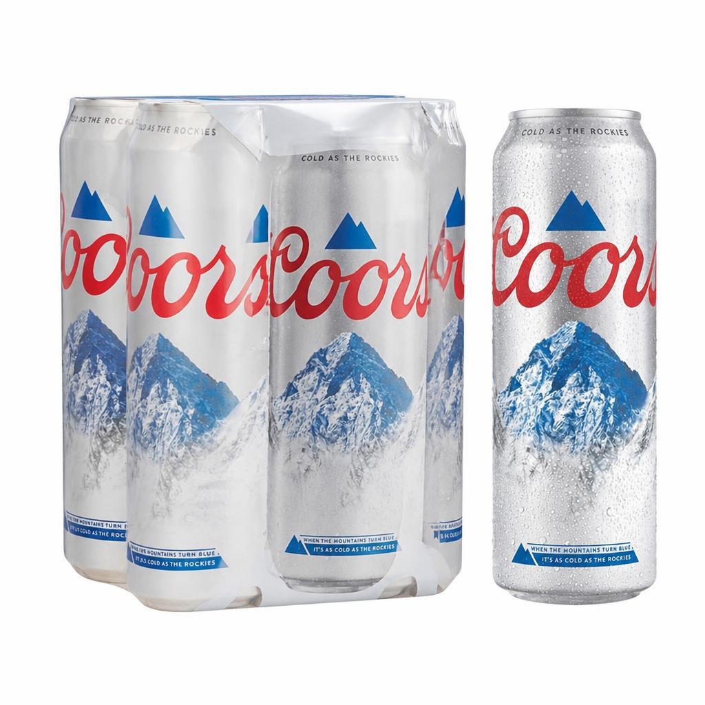 Coors Lager Beer Can 4 x 568ml