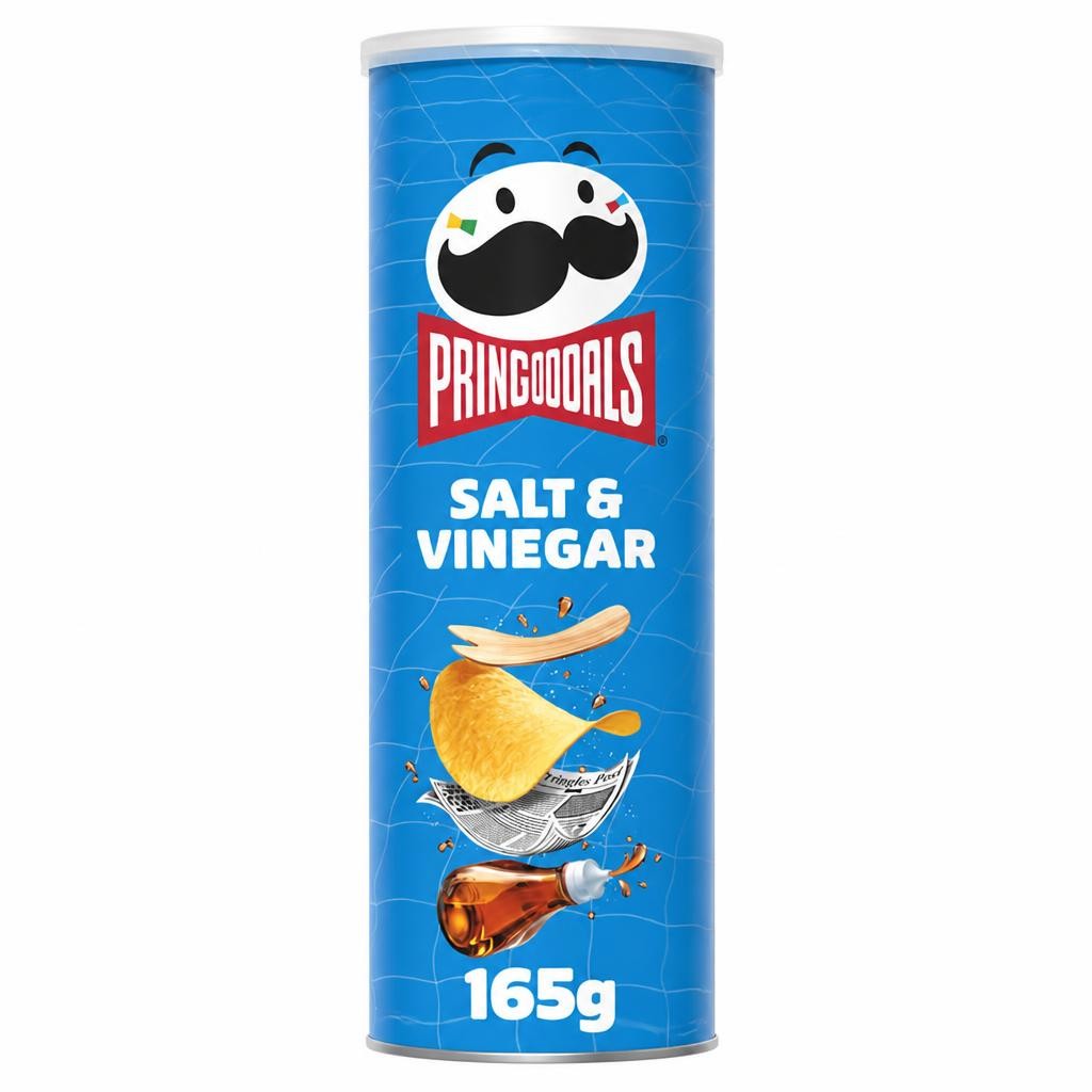 Pringles Salt & Vinegar Sharing Crisps 165g