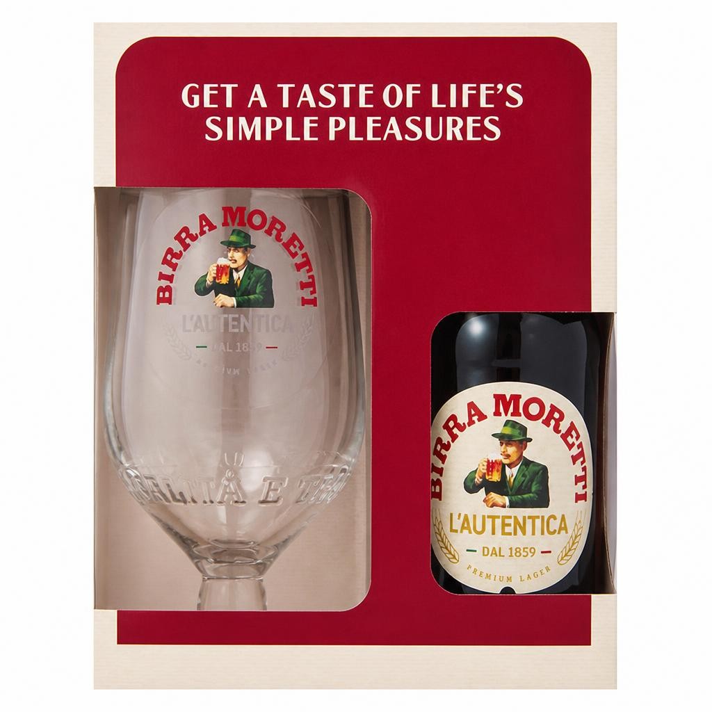 Birra Moretti Gift Set 330ml