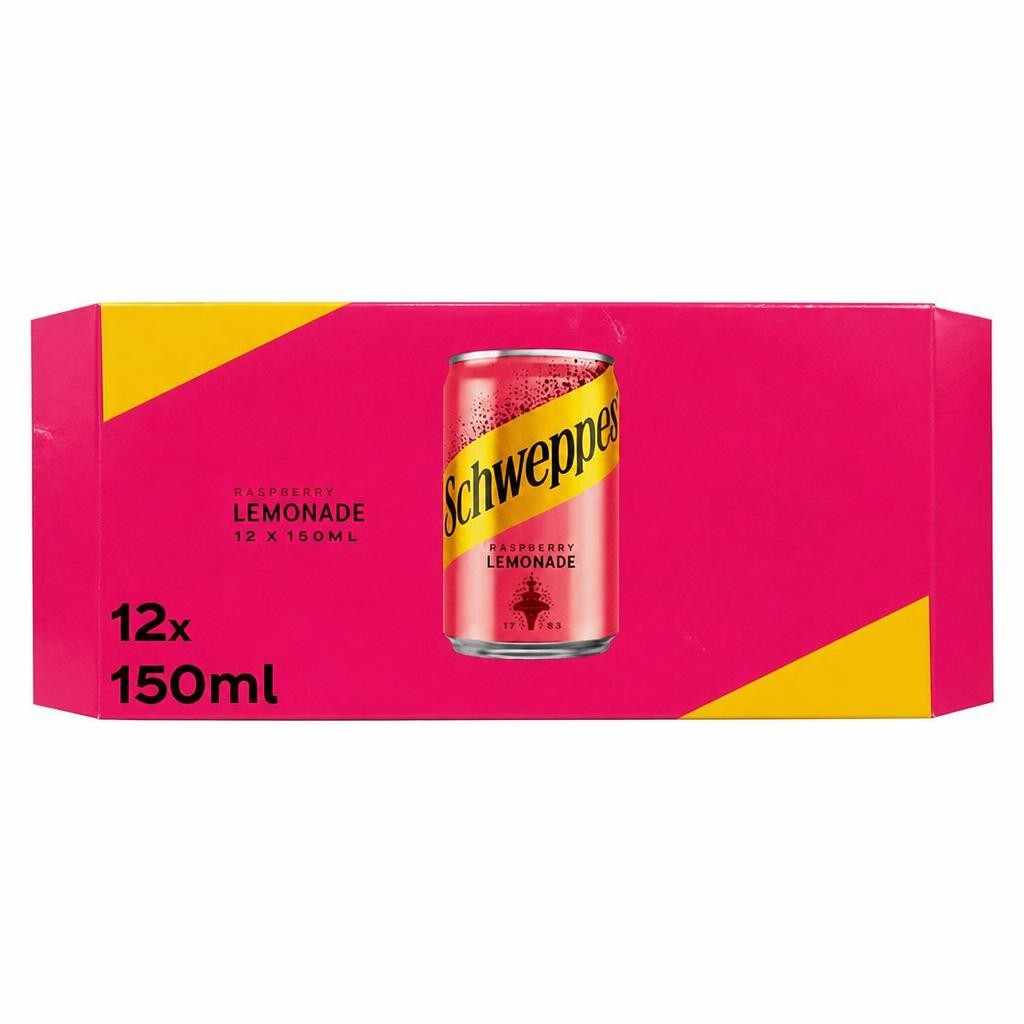 Schweppes Raspberry Lemonade Cans 12 x 150ml